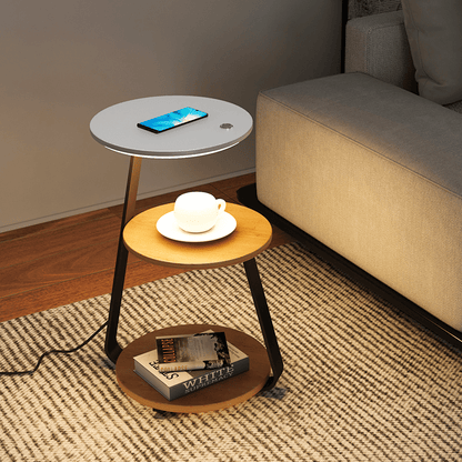 Table d'Appoint Idéale – Design Élégant et Fonctionnel avec Double Plateau pour Plus de Rangement