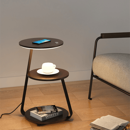 Table d'Appoint Idéale – Design Élégant et Fonctionnel avec Double Plateau pour Plus de Rangement
