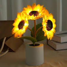 Lampe Tournesol Lumineuse – Éclat Naturel et Élégance Florale