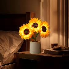 Lampe Tournesol Lumineuse – Éclat Naturel et Élégance Florale