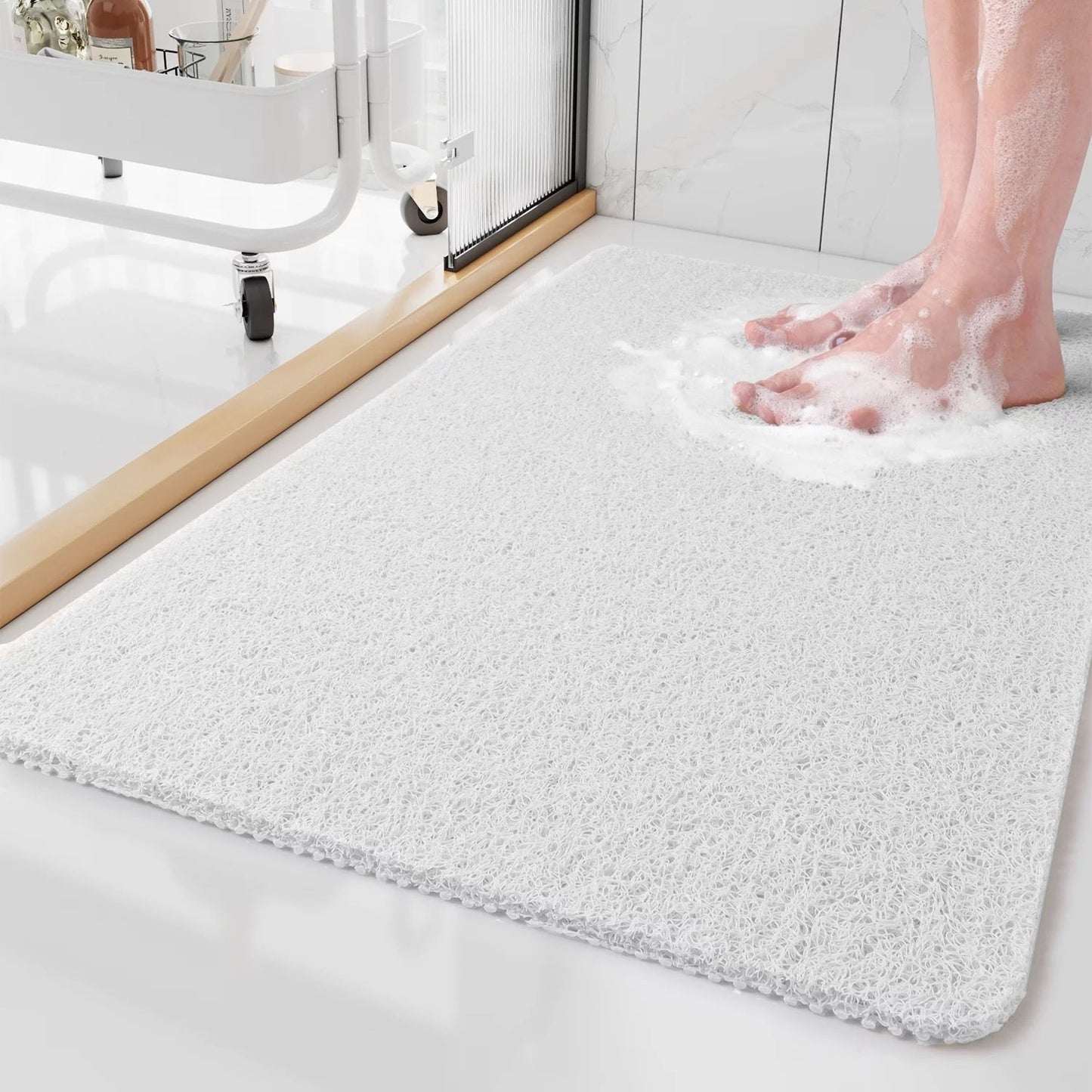 Tapis de Douche Sécurisé et Hygiénique - Antidérapant et Anti-Moisissures