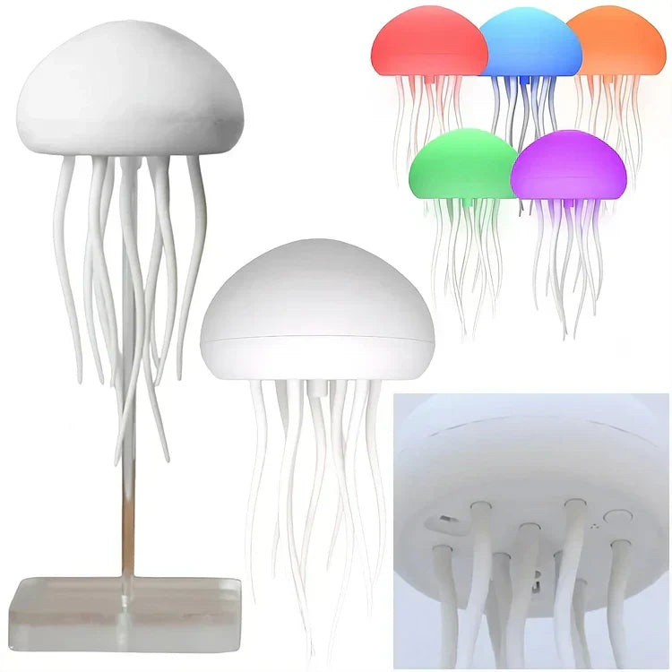 Lampe Méduse LED – Éclairage Relaxant Ajustable, Design Moderne Rechargeable avec Contrôle Tactile