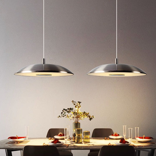 Lampe Suspended LED Design Nordic Moderne – Éclairage Élégant en Fer et Nickel