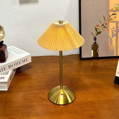 Lampe de Table Sans Fil Scandinave – Lampe Rechargeable LED avec Couvercle en Tissu