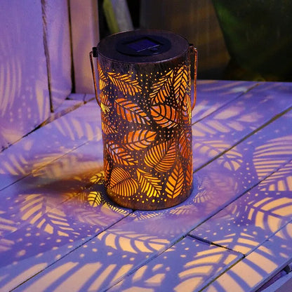 Luminous Leaf Lantern – Lampe Solaire Décorative en Forme de Feuilles, Éclairage Extérieur pour Jardin et Terrasse