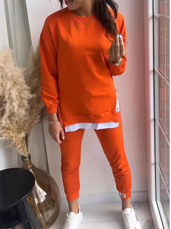 Ensemble Sweatshirt et Pantalon pour Femme - Confort et Élégance en Coton Polyester