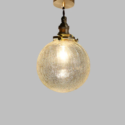 Lampe Suspendue en Verre Transparent LED – Applique Moderne Style Nordique