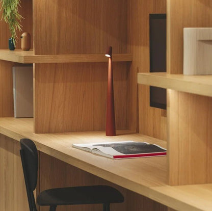 Lampe de Table Rechargeable - Design Élégant en Aluminium avec 3 Niveaux d'Intensité, Disponible en Plusieurs Couleurs
