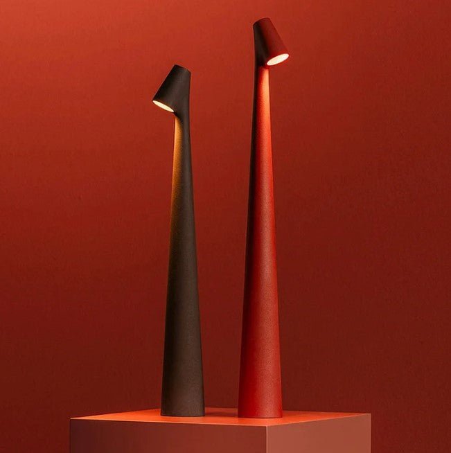 Lampe de Table Rechargeable - Design Élégant en Aluminium avec 3 Niveaux d'Intensité, Disponible en Plusieurs Couleurs