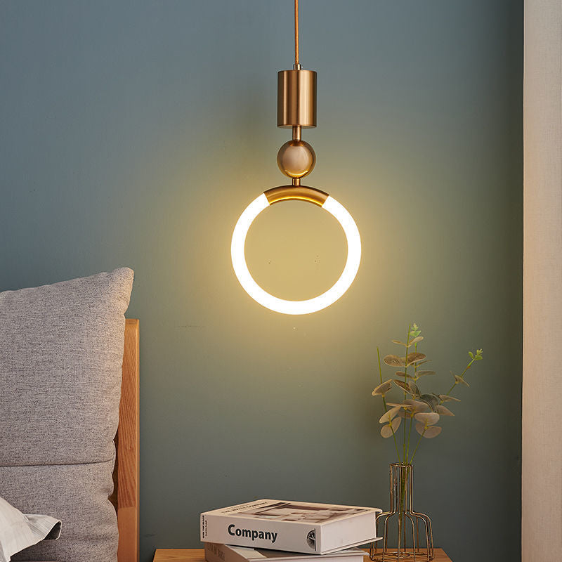 Suspension LED Nordic Simple - Lampe Minimaliste en Métal pour Cuisine, Salle à Manger et Bureau