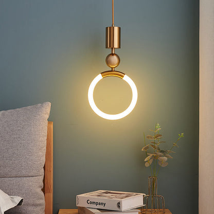 Suspension LED Nordic Simple - Lampe Minimaliste en Métal pour Cuisine, Salle à Manger et Bureau