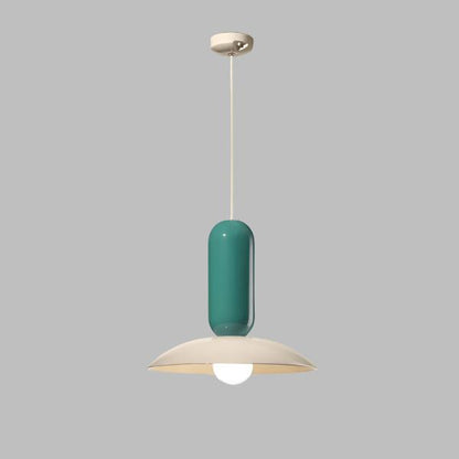 Suspension Macaron Frisbee Pau - Design Coloré et Moderne, Éclairage E27, Idéale pour Cuisine et Salon