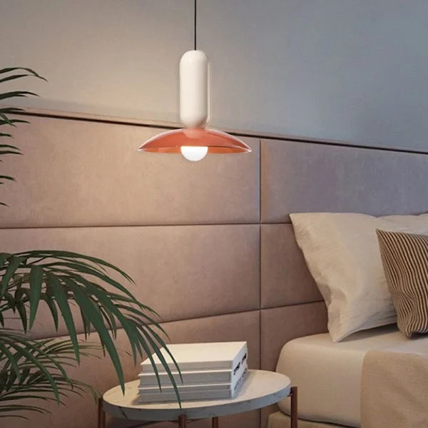 Suspension Macaron Frisbee Pau - Design Coloré et Moderne, Éclairage E27, Idéale pour Cuisine et Salon