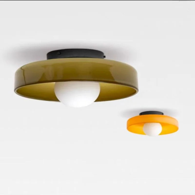 Plafonnier en Verre Simple - Éclairage Élégant pour Chaque Espace