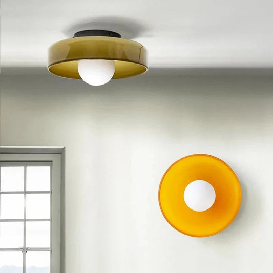 Plafonnier en Verre Simple - Éclairage Élégant pour Chaque Espace