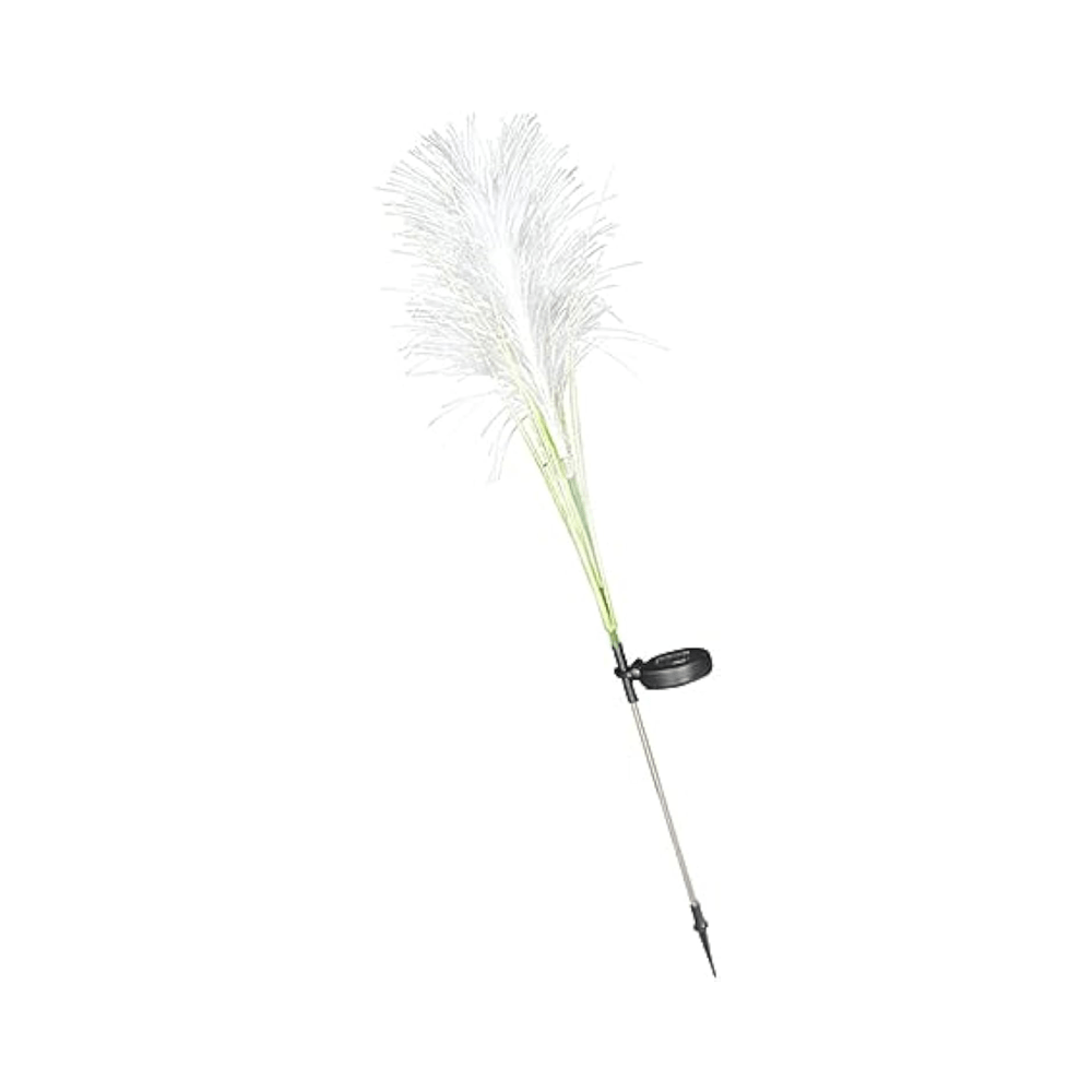 Lampe Solaire Extérieure en Roseau Fibre LED - Éclairage Écologique pour Jardin et Terrasse