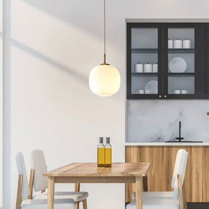 Suspension Moderne en Verre Opale Nordique - Lampe Élégante pour Votre Intérieur