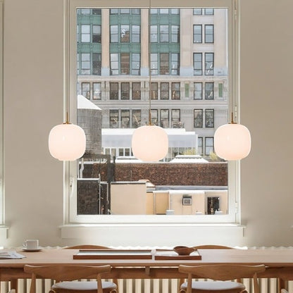 Suspension Moderne en Verre Opale Nordique - Lampe Élégante pour Votre Intérieur