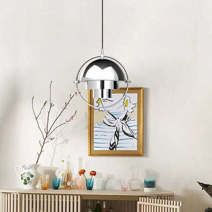 Lampe Pendante LED HanuGlo – Suspension Métallique Moderne à Multi-Couches Rotatives