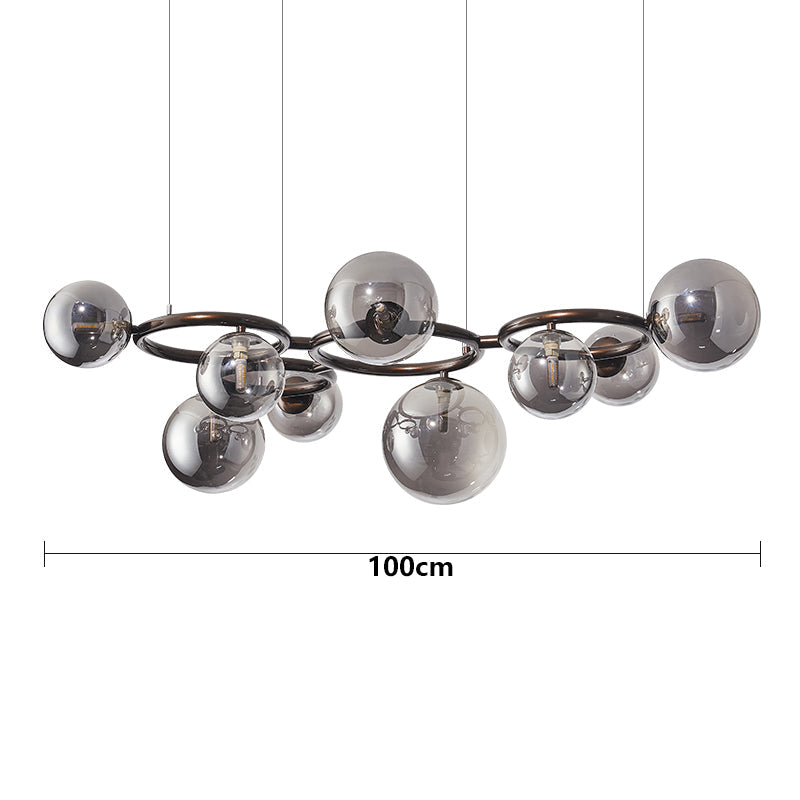 Suspension Moderne à 3 Anneaux LED - Lampe de Salle à Manger Dimmable et Élégante