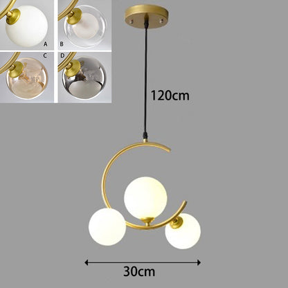Suspension LED Moderne – Lampe Design en Verre et Acryl pour Salon et Salle à Manger