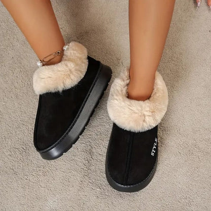 Pantoufles doublure en peluche
