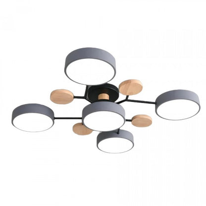 Lampe de plafond LED Nordic Branched Disc - Élégance et chaleur dans votre intérieur