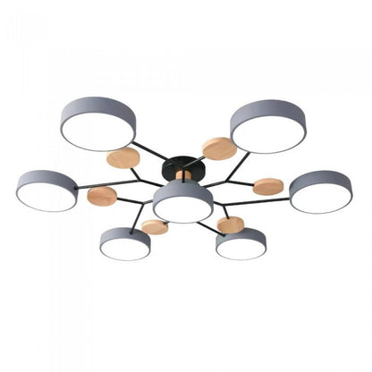 Lampe de plafond LED Nordic Branched Disc - Élégance et chaleur dans votre intérieur