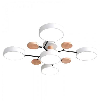 Lampe de plafond LED Nordic Branched Disc - Élégance et chaleur dans votre intérieur
