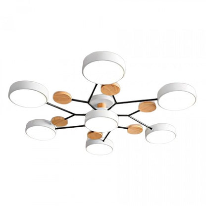 Lampe de plafond LED Nordic Branched Disc - Élégance et chaleur dans votre intérieur