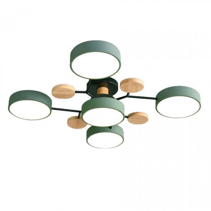 Lampe de plafond LED Nordic Branched Disc - Élégance et chaleur dans votre intérieur