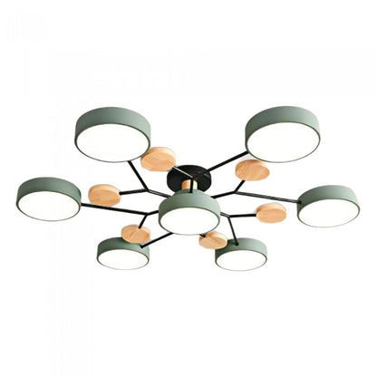 Lampe de plafond LED Nordic Branched Disc - Élégance et chaleur dans votre intérieur