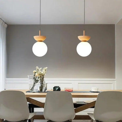 Suspension Nordic en Bois Mi-Dur – Lampe Moderne et Élégante