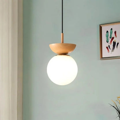 Suspension Nordic en Bois Mi-Dur – Lampe Moderne et Élégante