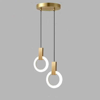 Suspension LED Nordic Ring - Lampe Moderne en Acrylique pour Salle à Manger et Salon