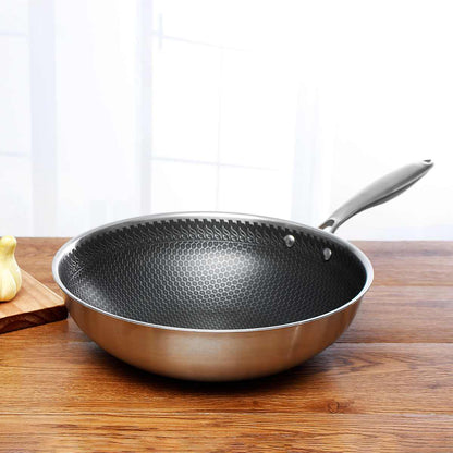 Poêle Antiadhésive en Acier Inoxydable CuisinePro – Cuisson Parfaite et Facile