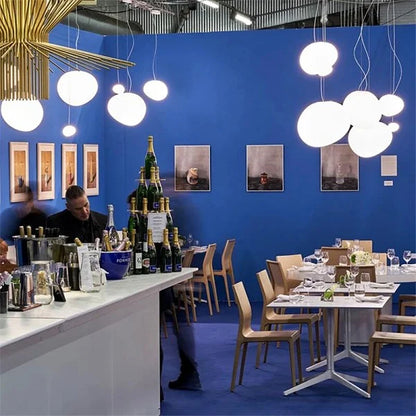 Suspension Nado en Verre Satiné – Design Minimaliste, Lumière Douce, Différents Tailles