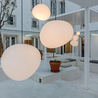 Suspension Nado en Verre Satiné – Design Minimaliste, Lumière Douce, Différents Tailles