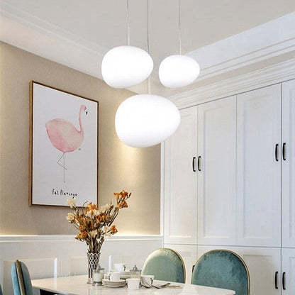 Suspension Nado en Verre Satiné – Design Minimaliste, Lumière Douce, Différents Tailles