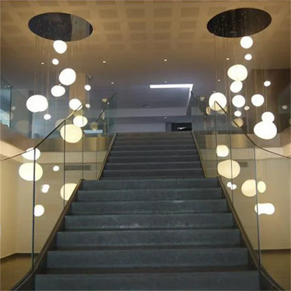 Suspension Nado en Verre Satiné – Design Minimaliste, Lumière Douce, Différents Tailles