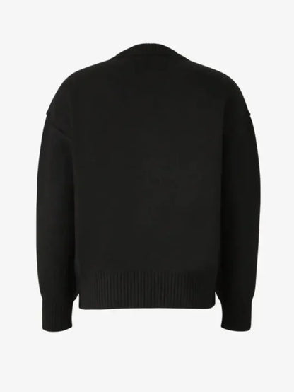 Pull en Laine Unisexe HeartLoom – Design Élégant avec Logo Cœur