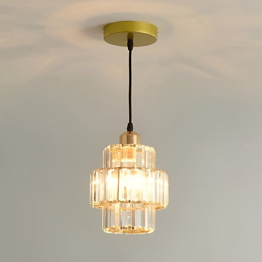 Lampe Plafonnier Cristal en Verre Fernando - Éclairage Élégant pour Hall et Lobby