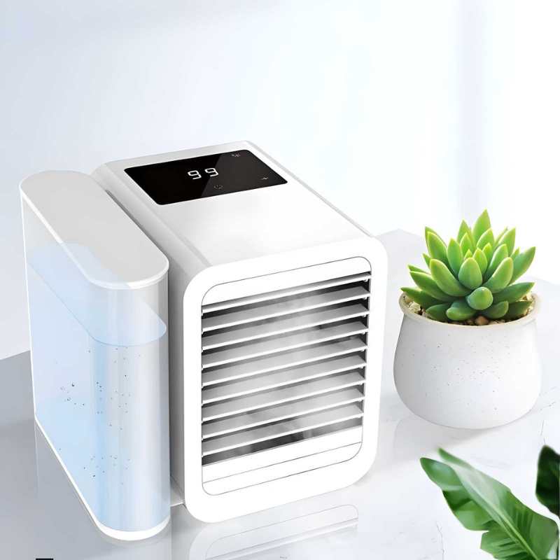 Mini Climatiseur Portable MicroCool – Refroidissement Silencieux avec Réservoir 1000 ml