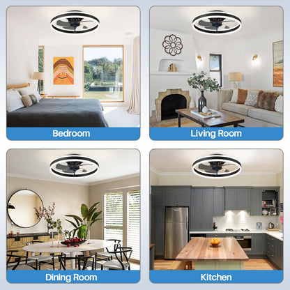 Oberlicht Ventilateur de Plafond Intelligent avec Télécommande et Éclairage LED