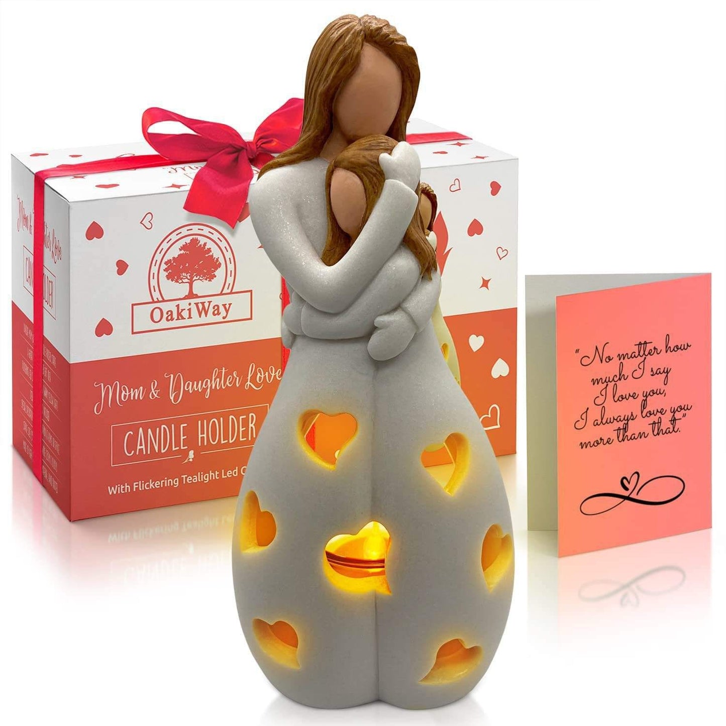 Lampe Eternal Love - Éclairage Romantique et Élégant en Résine Beige