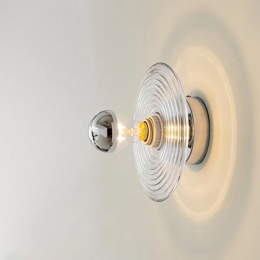 Applique Murale Vintage LED en Verre – Charme Nostalgique avec Design Moderne