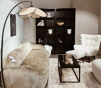 Lampe sur Pied en Rattan - Élégance Naturelle et Design Moderne