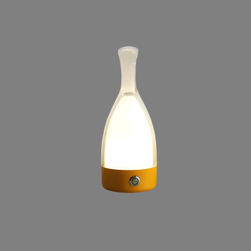 Lampe de Nuit Décorative Rechargeable en Forme de Bouteille de Vin – Éclairage Ambiance LED avec Fonction Dimmable