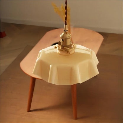 Lampe Suspendue Rétro Fleur en Verre - Glamour Nostalgique