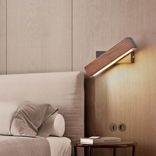 Lampe Murale LED en Bois et Métal - Éclairage Moderne et Élégant pour Intérieur